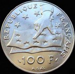 100 francs 1991